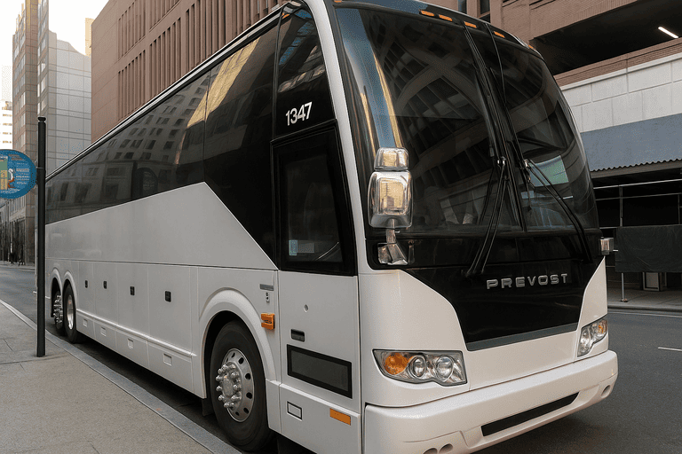 a Deltona Minibus Company coach bus