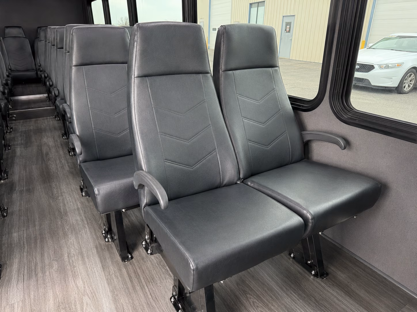 deltona 20 passenger minibus inside