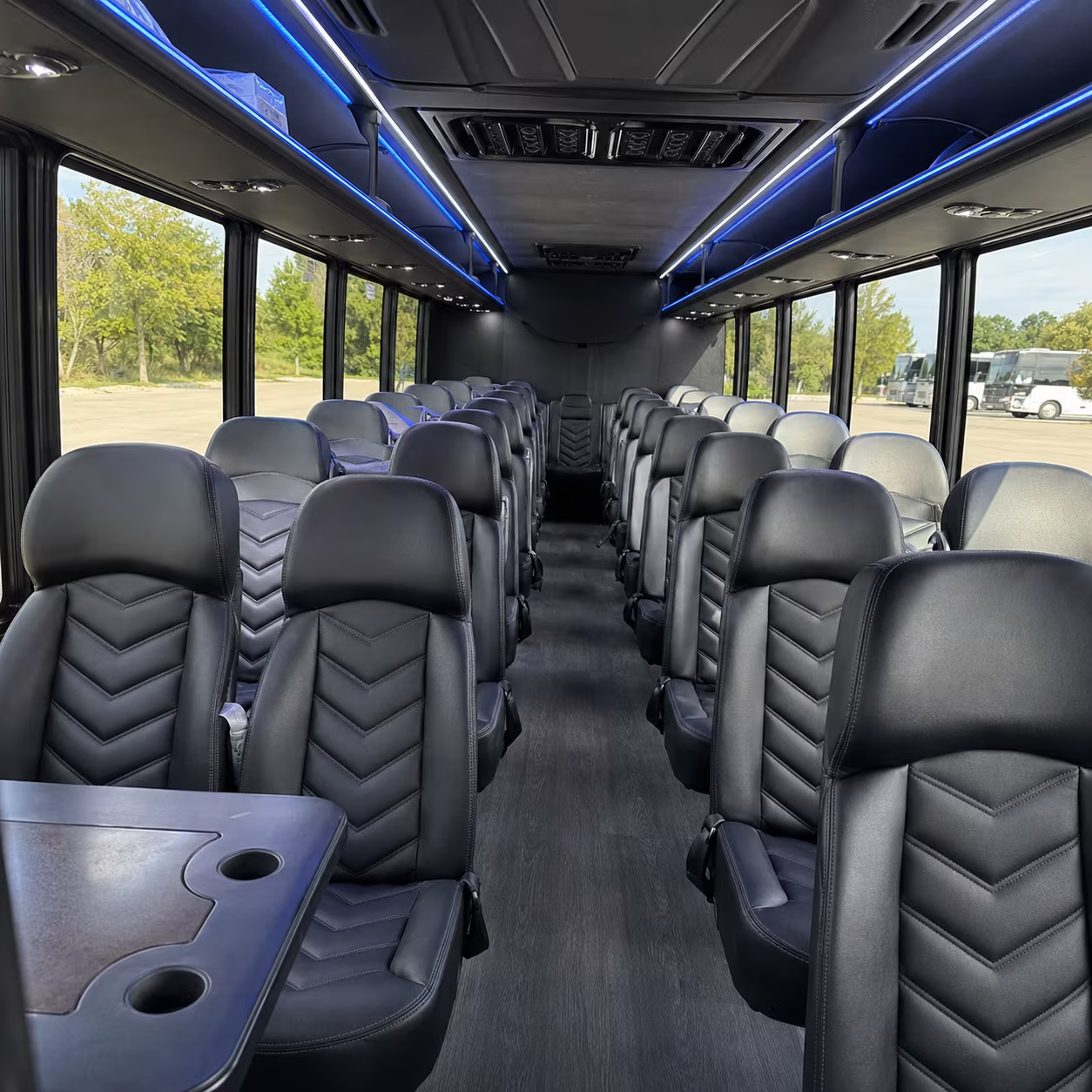 deltona 28 passenger minibus interior