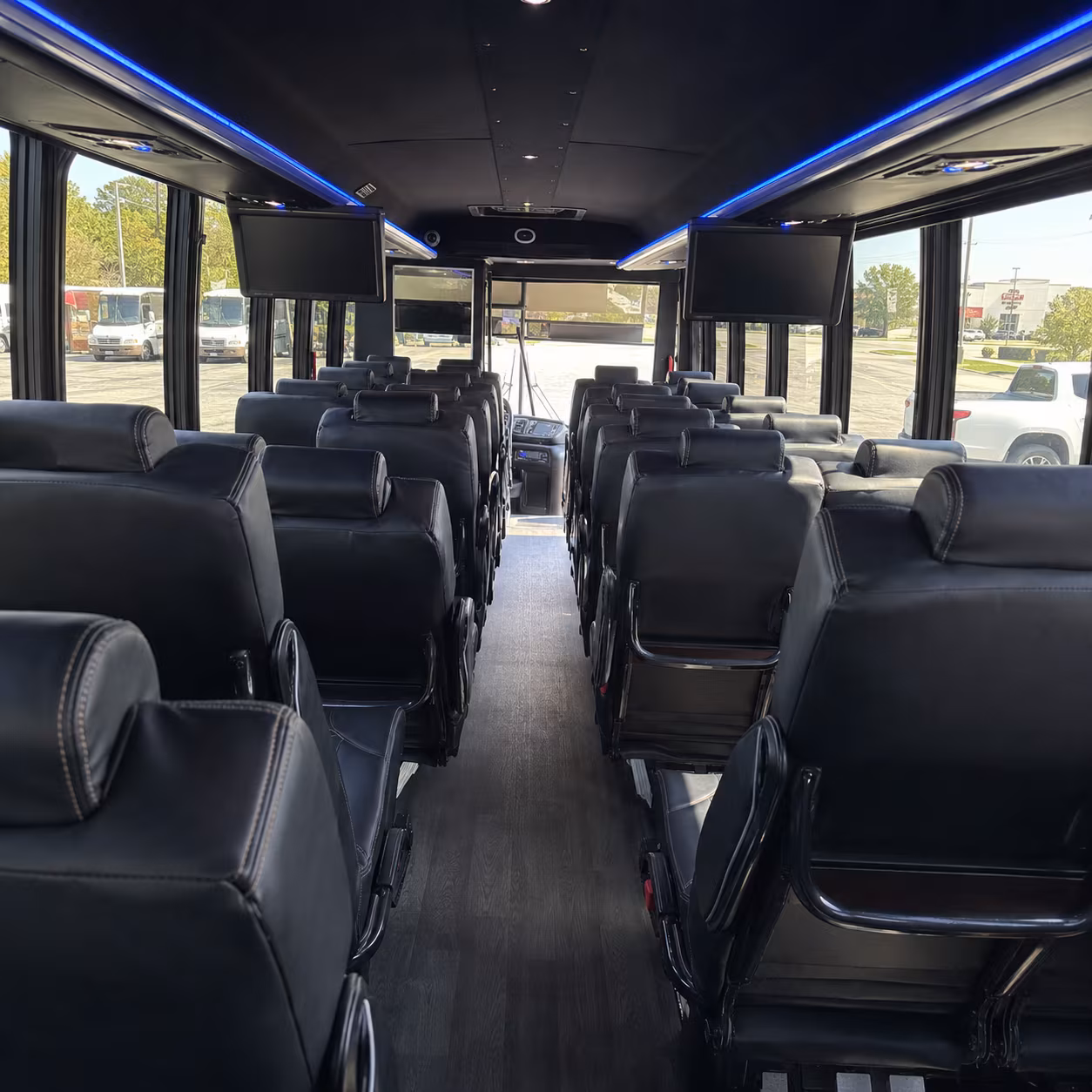 deltona 35 passenger minibus interior