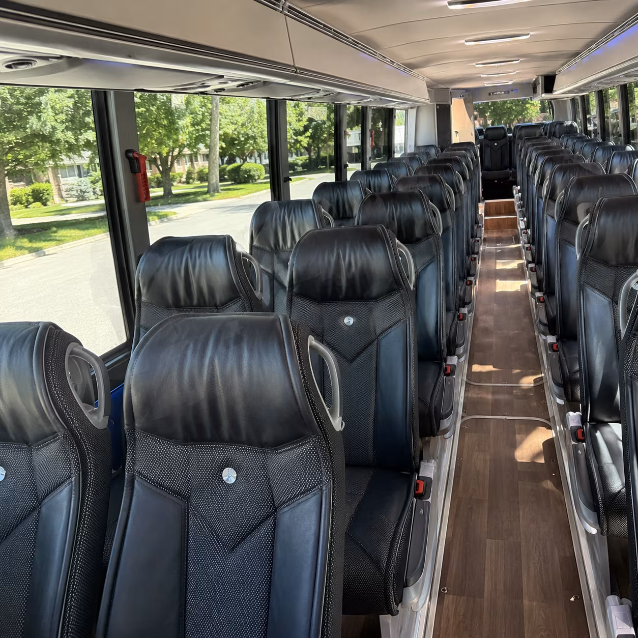 deltona 40 passenger charter bus inside