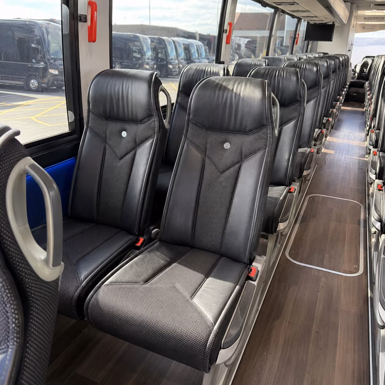 deltona 40 passenger charter bus interior