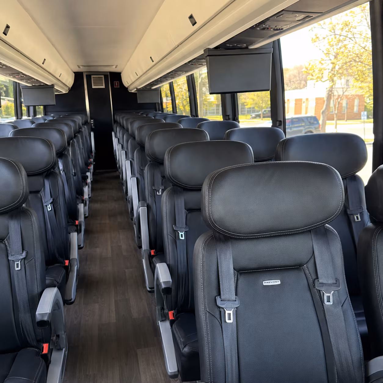 deltona 45 passenger charter bus inside