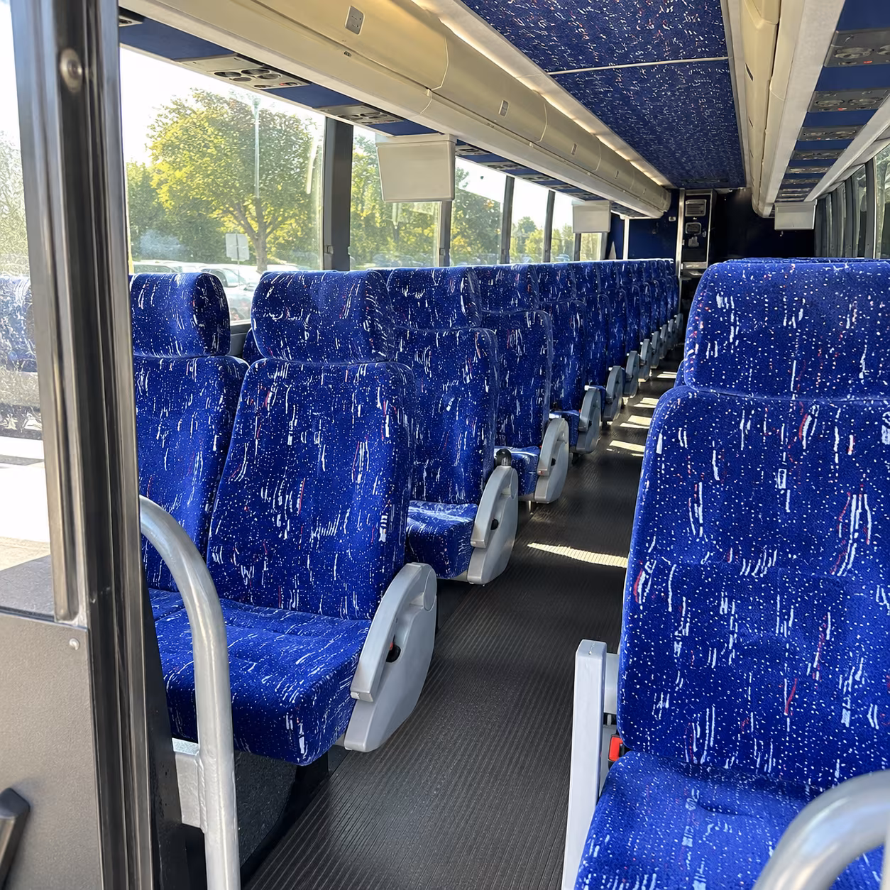 deltona 50 passenger charter bus inside