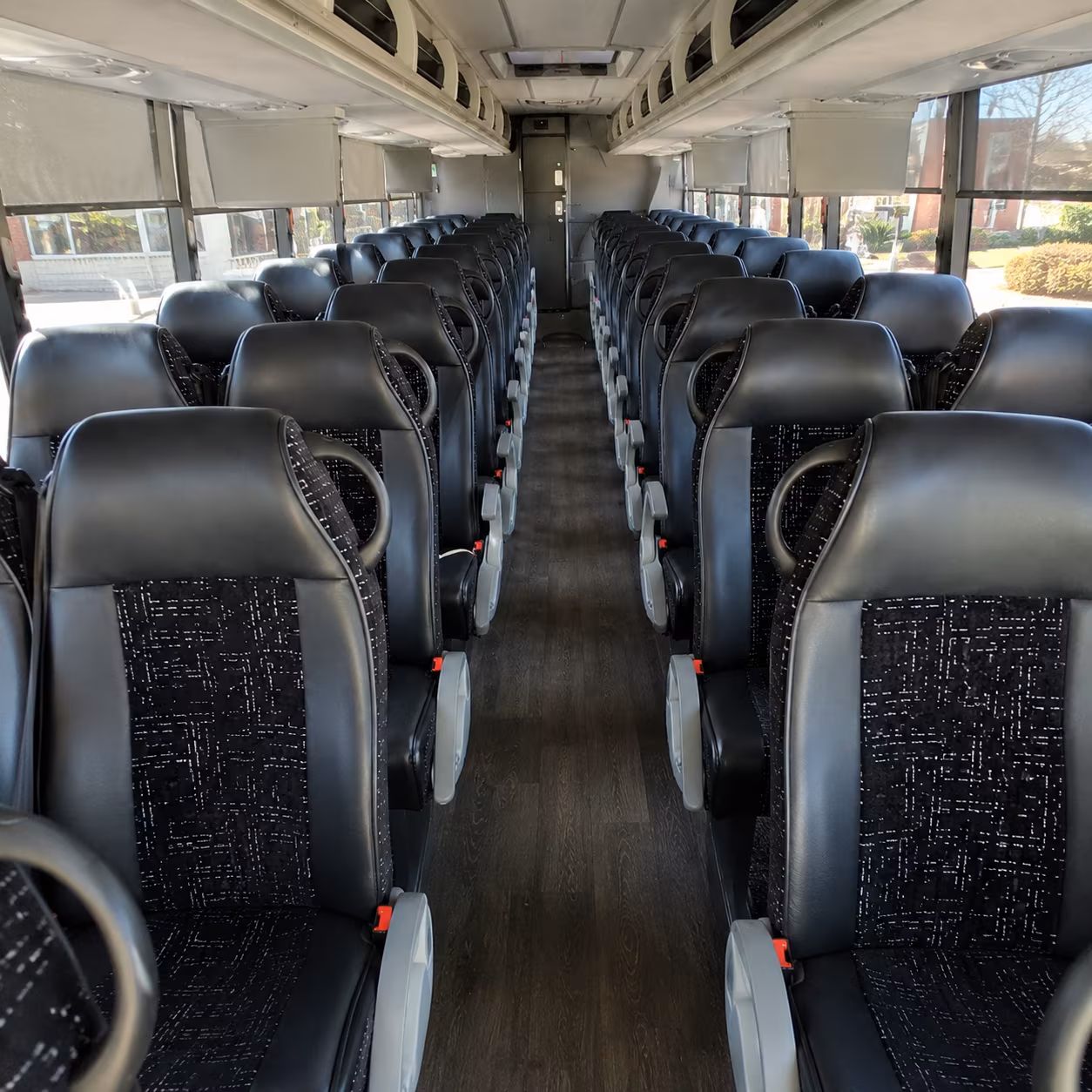 deltona 54 passenger charter bus inside