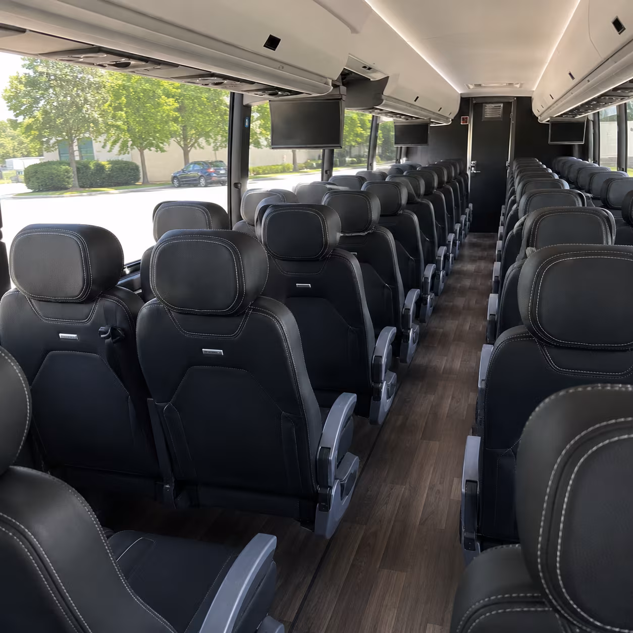 deltona 56 passenger charter bus interior